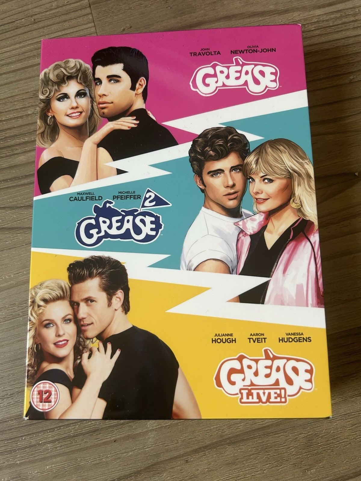 Grease Three Movie Collection Grease/Grease 2/Grease Live DVD Cover