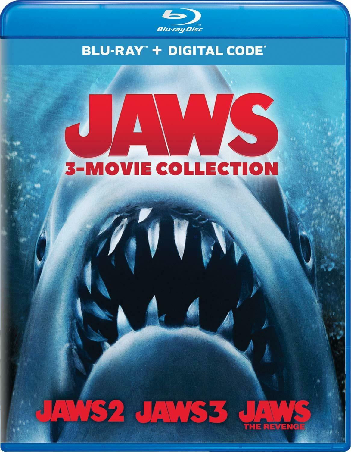 Jaws 2 / Jaws 3 / Jaws 4: The Revenge - Movie Collection Blu-ray Cover