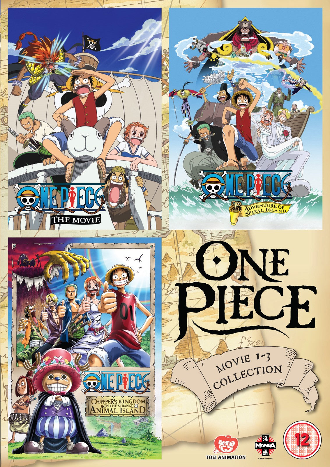 One Piece: Movie Collection 1 DVD Cover