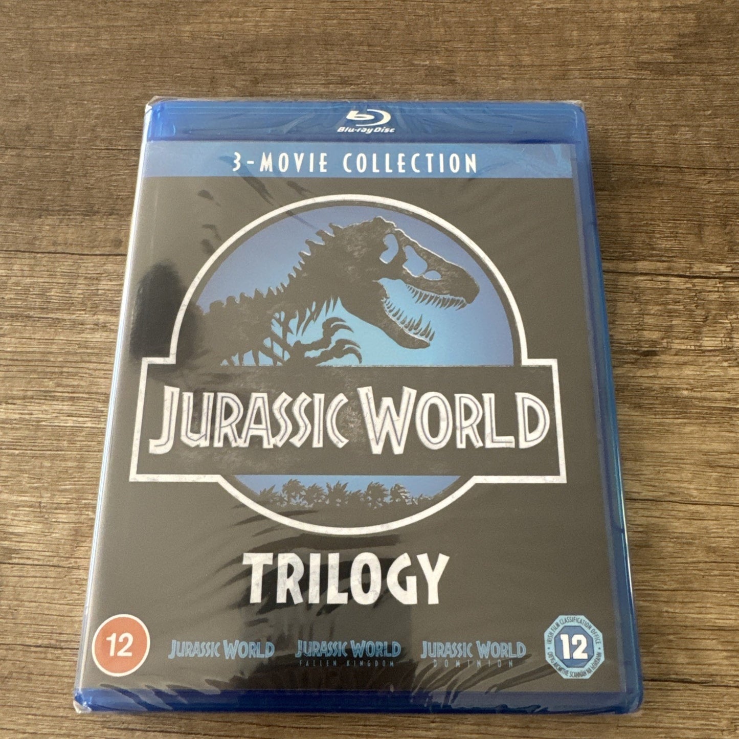 Jurassic World Trilogy (1,2,3 Fallen Kingdom/ Dominion) Blu-ray Cover