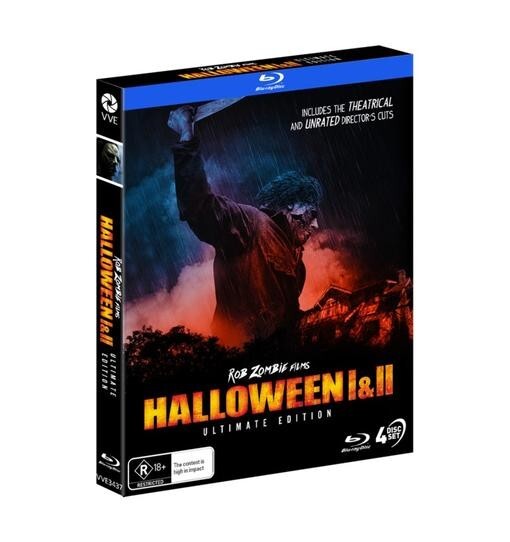 Rob Zombie's Halloween 1 & 2 Ultimate Edition Blu-ray Cover