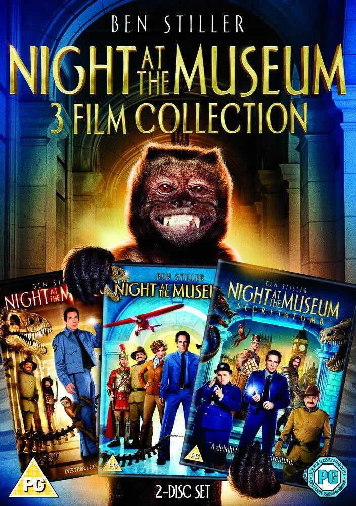 Night At The Museum 1 to 3 Complete Movie Collection DVD Cover