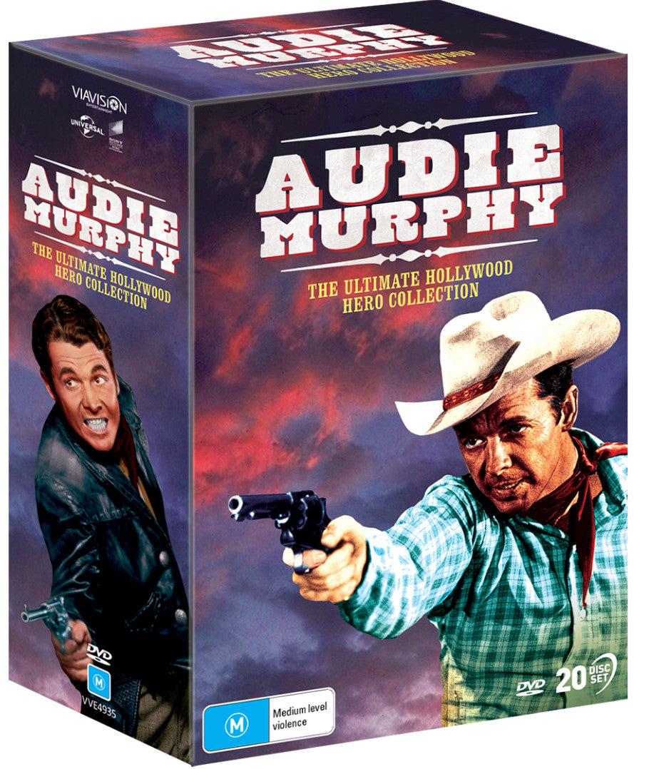 Audie Murphy - Ultimate Hollywood Hero 20 Film Collection DVD Cover