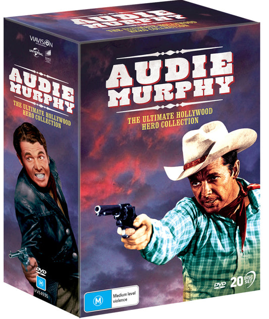 Audie Murphy - Ultimate Hollywood Hero 20 Film Collection DVD Cover