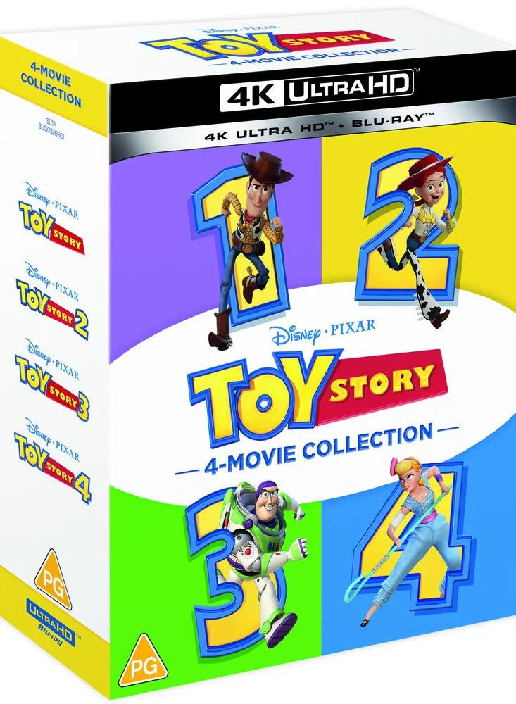 Toy Story 1 to 4 Complete Movie Collection 4K UHD Cover