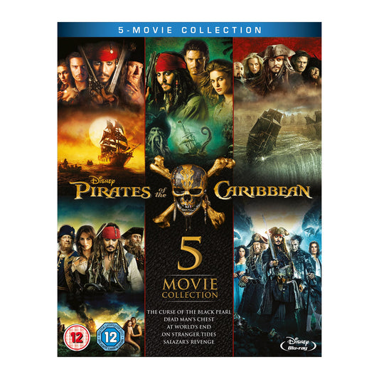 Pirates of the Caribbean: 5-Movie Collection Blu-ray Cover