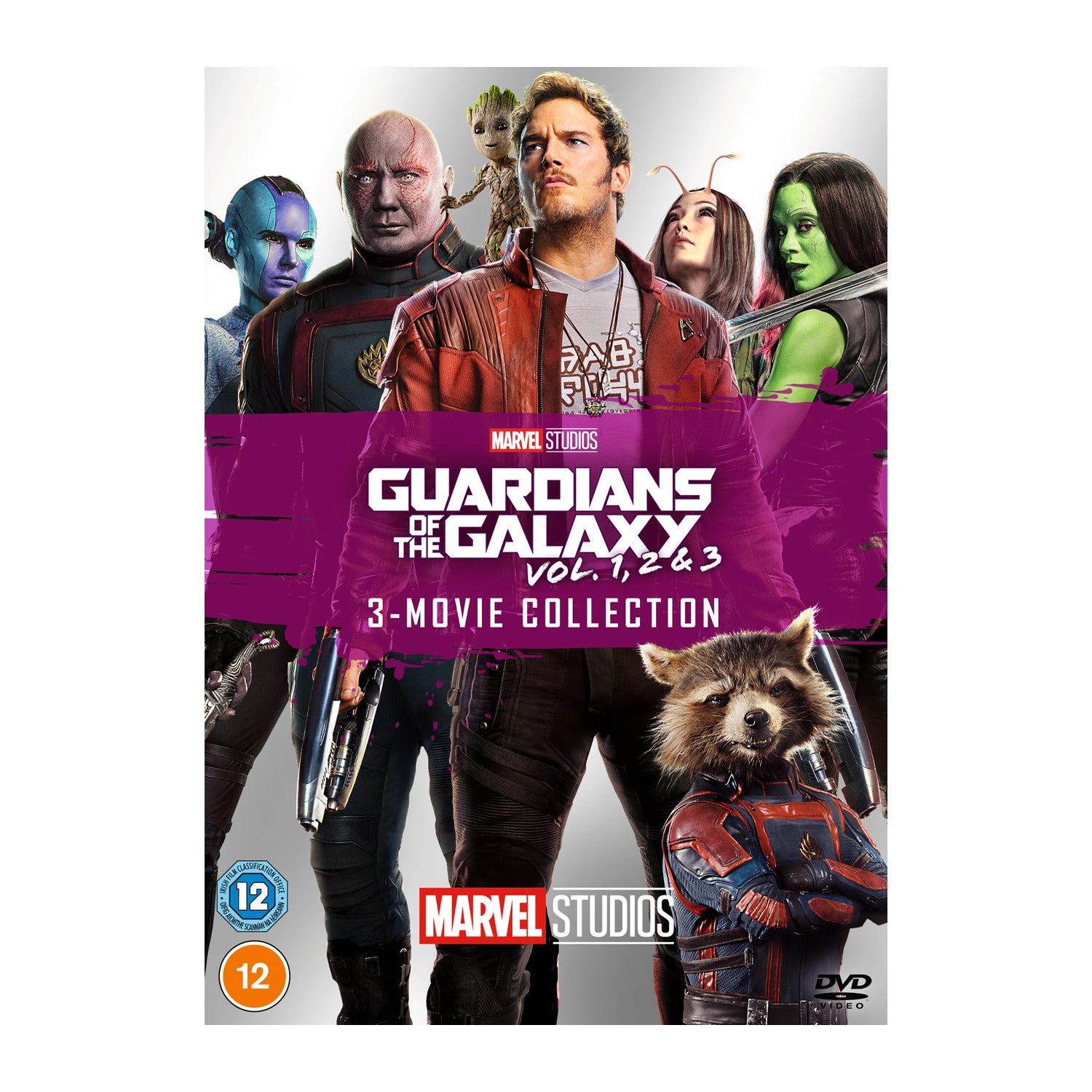 Guardians of the Galaxy: Vol. 1, 2 & 3 - 3 Movie Collection DVD Cover