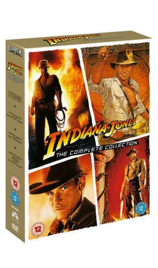 Indiana Jones The Complete Collection 4 Film Boxset DVD Cover