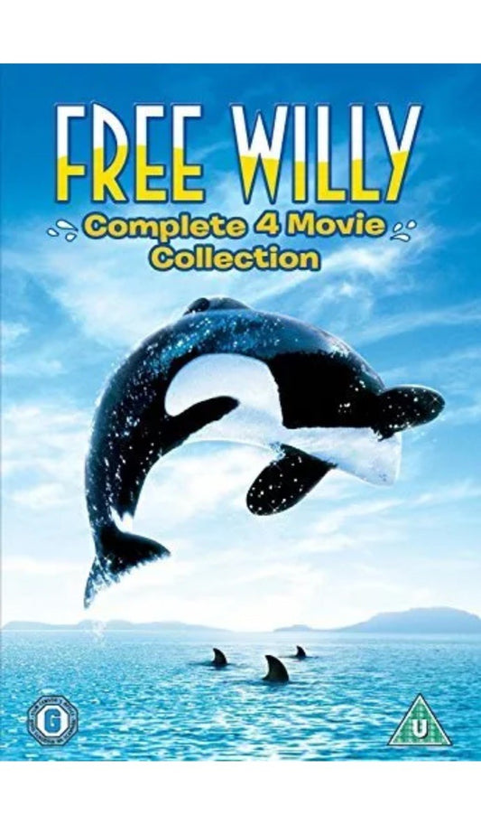 Free Willy: The Complete 4 Movie Collection Boxset DVD Cover