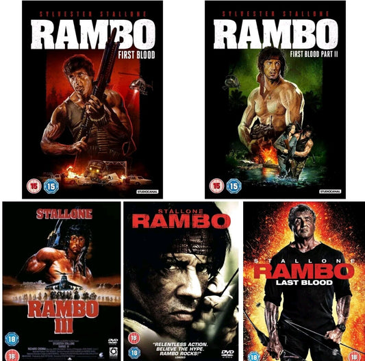 Rambo 1-5 DVD Complete Collection DVD Cover