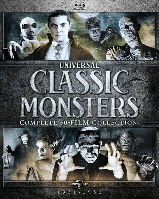 Universal Classic Monsters: Complete 30 Film Collection Blu-ray Cover