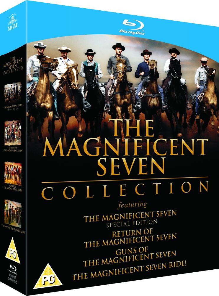 The Magnificent Seven Movie Collection (4 Films) Blu-ray Cover