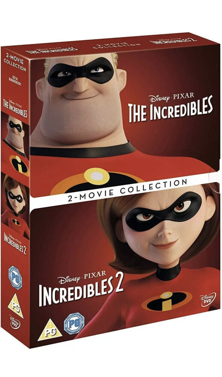 Incredibles 1 & 2 Box set DVD Cover