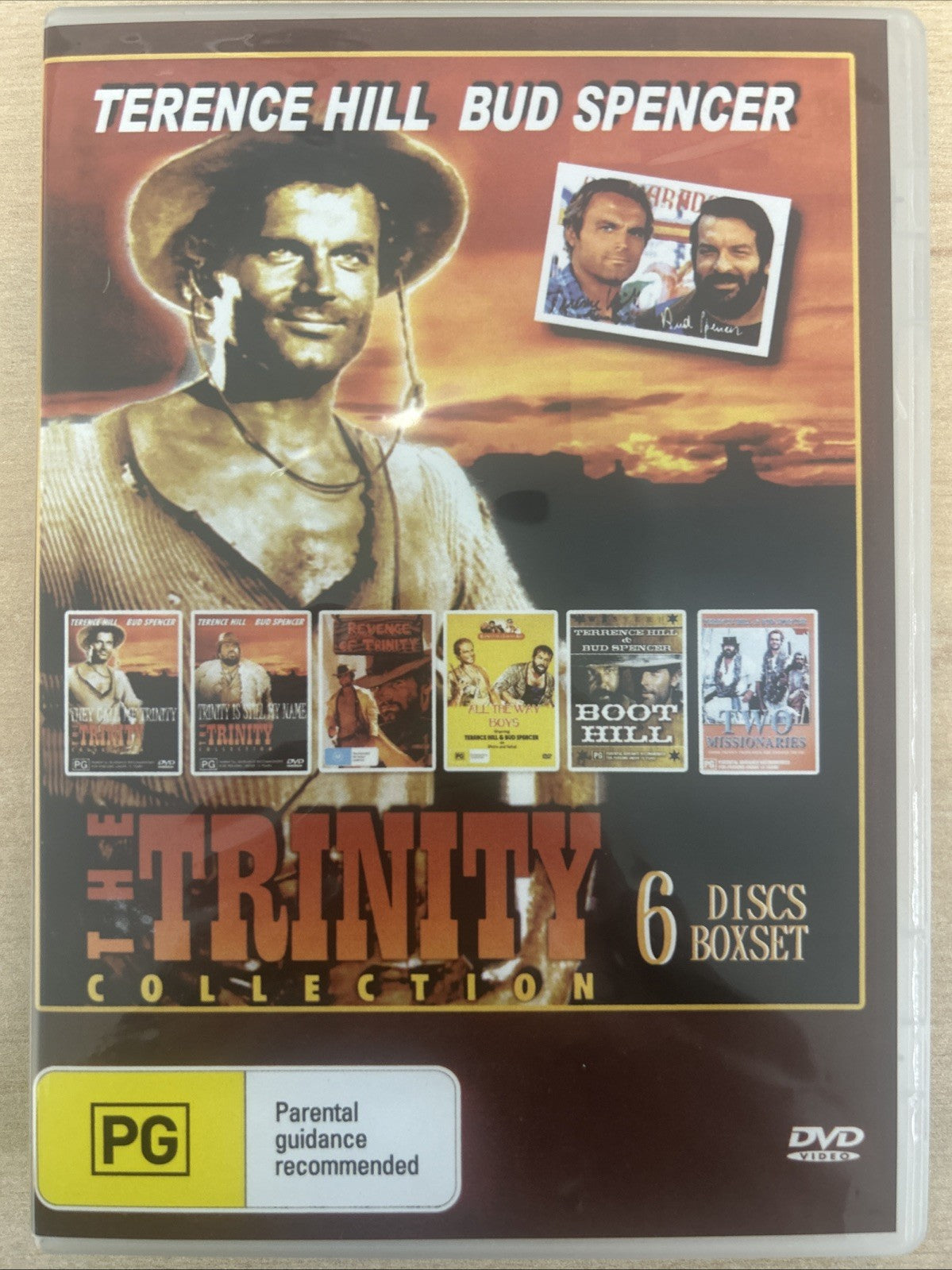 Terence Hill & Bud Spencer: The Trinity Collection 6 Box Set DVD Cover