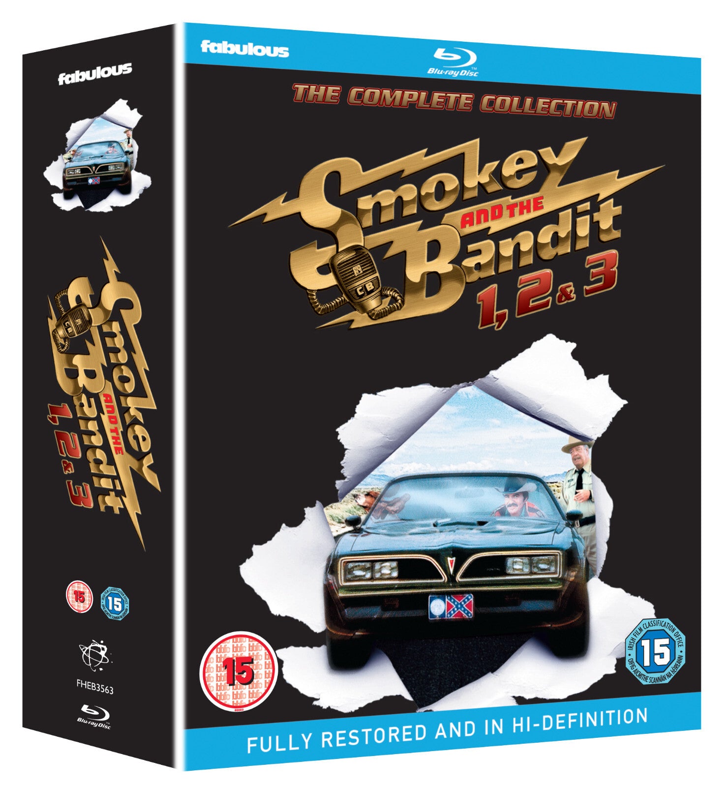 Smokey and the Bandit Trilogy Movie Film Collection Box Set DVD Cover