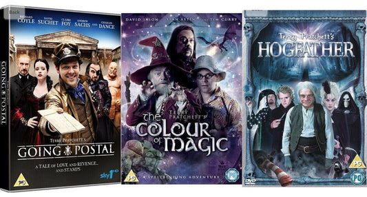 Terry Pratchett Film DVD Collection Hogfather / Going Postal / Colour Of Magic DVD Cover