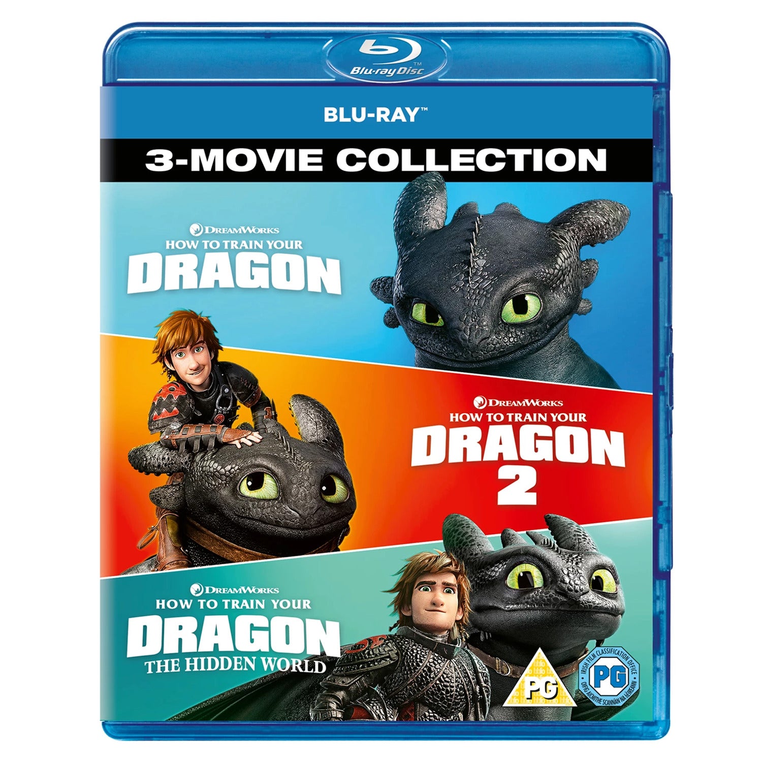 How To Train Your Dragon: 3-Movie Collection Box Set Blu-ray Cover