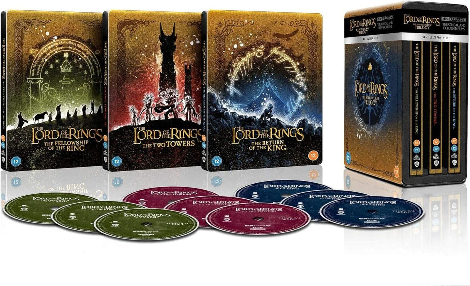 The Lord Of The Rings Trilogy Steelbook Collection 4K UHD Cover