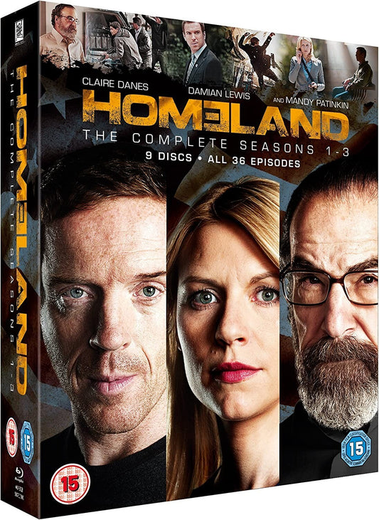 Homeland: Season 1-3 Blu-ray Cover